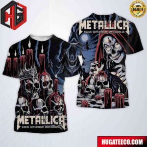 Metallica M72 Santa Clara Night 1 And 2 Concert Poster Moonlit Sacrifice Design June 20-22 2025 at Levi?s Stadium CA All Over Print Shirt