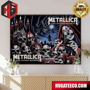 Metallica M72 Santa Clara Night 1 And 2 Concert Poster Moonlit Sacrifice Design June 20-22 2025 at Levi?s Stadium CA Home Decor