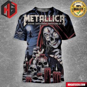 Metallica?s M72 Tour Santa Clara Night 2 June 22 2025 at Levi?s Stadium California Ritual of the Damned All Over Print Shirt